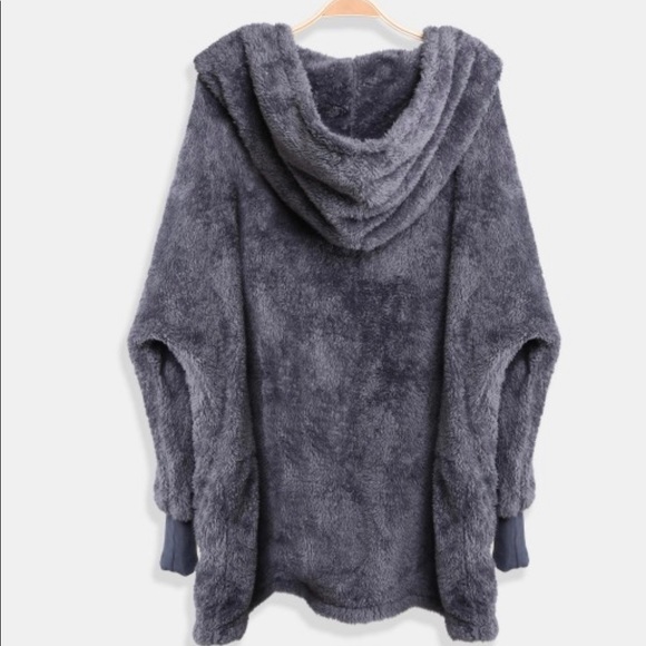 Comfy Luxe Soft Oversized Hooded Jacket With Pockets -  BRAND NEW!! - Picture 4 of 4